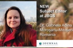 Gabriela Morosanu-Mitoseriu welcomed as a subject editor at Journal of the Bulgarian Geographical Society