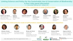 Online workshop “Linking Science and Policy for Conservation and Sustainable Use of Biodiversity”
